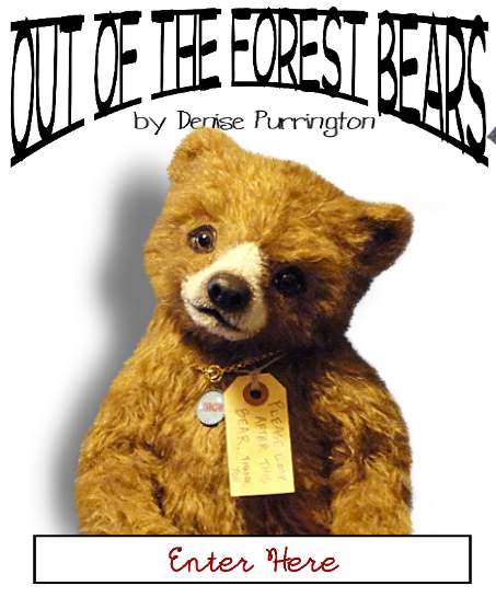 Teddy bears, Mohair bears,  Artist Bears, adopt Collectible, handmade Bruins by award winning Mohair Teddy Bear artist, Denise Purrington